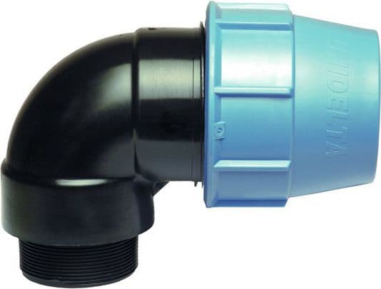 Unidelta PE albue 25 mm x 1/2" (602524)
