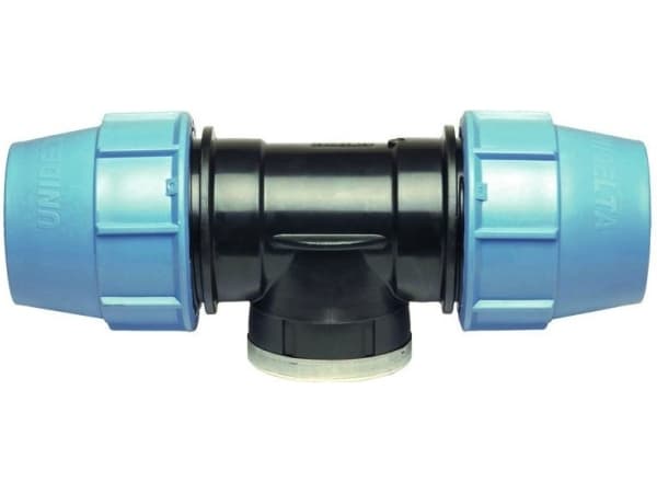 Unidelta T-kappale PE GW PE 40mm x 1" x 40mm (603639)