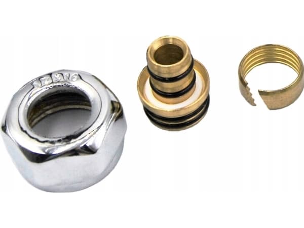 Varioterm Compression fitting PEX 16/2 x M22/1.5 chrome bl. (for INTEGRA, VISION valves)