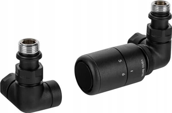 Varioterm radiator Vision termostat höger Struktur svart