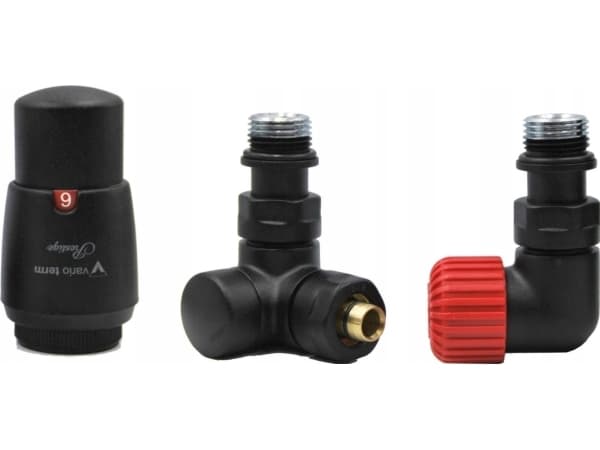 Varioterm radiator Vision termostat höger Struktur svart