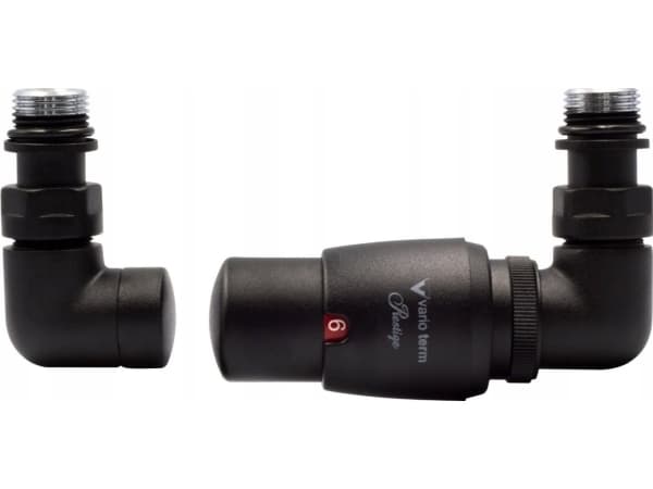 Varioterm radiator Vision termostat höger Struktur svart