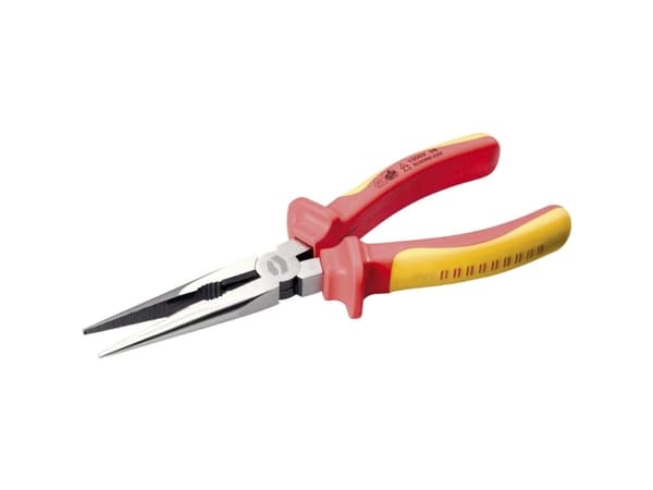 TOOLCRAFT TO-6768522 VDE Fladrundtang Lige Krom-vanadium stål 200 mm