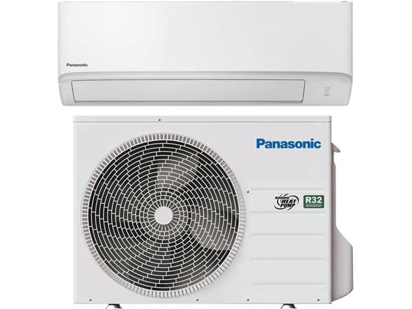 Panasonic Varmepumpe Split CZ35WKE består af CS-CZ35WKE og CU-CZ35WKE SCOP 4,30 A+ R32 Kølemiddel, Wifi-modul er tilkøb.