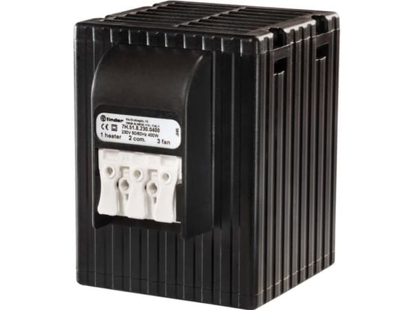 Finder 7H.51.8.230.0400 Varmeapparat 110 - 230 V 400 W (L x B x K) 93,1 x 88,2 x 98,7 mm 1 stk 1 stk