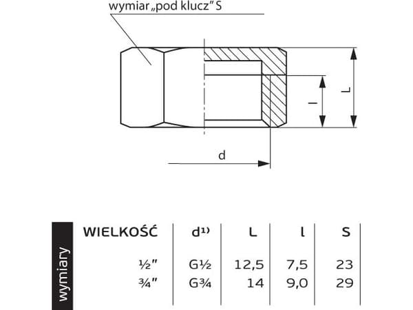 Perfexim messingplugg 3/4" (07-202-0200-000)