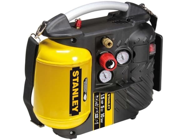 STANLEY 5L 1.5hp 10Bar 180L/min öljytön kompressori