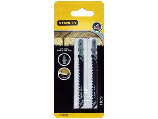 Stanley STA21072-XJ, Figursågblad, Trä, Stål med hög kolhalt (HCS), 6,8 cm, 4 mm, 6 cm