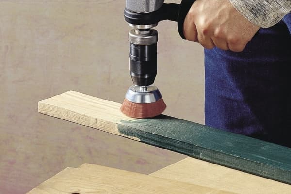 wolfcraft GmbH 4006885150607, Slipborste, Trä, 4500 RPM, Brun, Rund, 6,5 cm