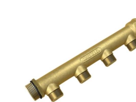 WAVIN 3/4" Fordelerrør m/kontram.4 afg. 1/2"