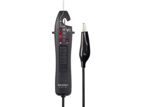 VOLTCRAFT VC AET-100 To-polet spændingstester CAT I LED