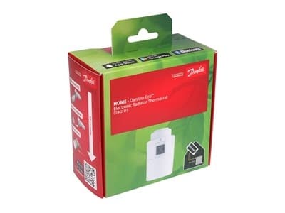 Danfoss Eco - Elementtermostat - trådlös - Bluetooth - RAL 9016
