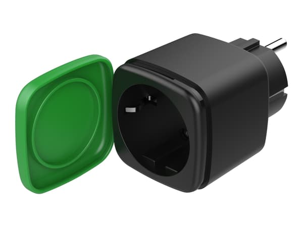 DELTACO SH-OP01 - Smart kontakt - trådlös - 802.11b/g/n - 2.4 Ghz - svart, grön