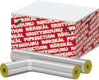 ROCKWOOL Universal rørskål med alutape 42x30 mm.