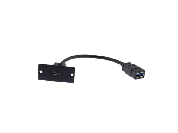 Kramer Electronics WU-CA(B), USB C, Skruvar, Svart, 0 - 40 ° C Svart