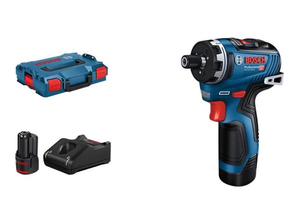 Bosch GSR 12V-35 Professional - Skrutrekker - trådløs - 2 hastigheter - 1/4" sekskantspor 10 mm - 35 N·m - 2 batterier - 12 V
