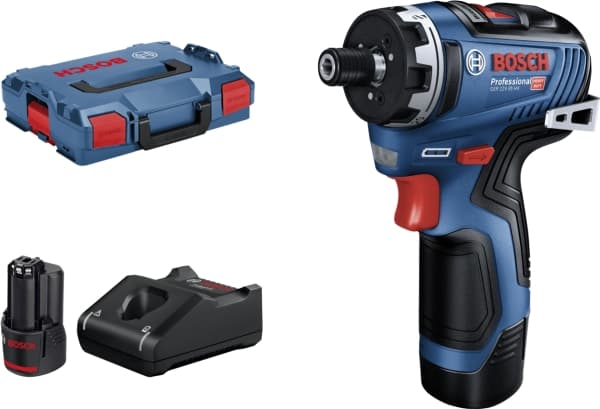 Bosch GSR 12V-35 Professional - Skrutrekker - trådløs - 2 hastigheter - 1/4" sekskantspor 10 mm - 35 N·m - 2 batterier - 12 V