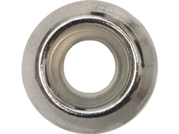 Ruusun aluslevyt Sisähalkaisija: 4,8 mm Messinki Nikkelöity 100 kpl SWG 455412525