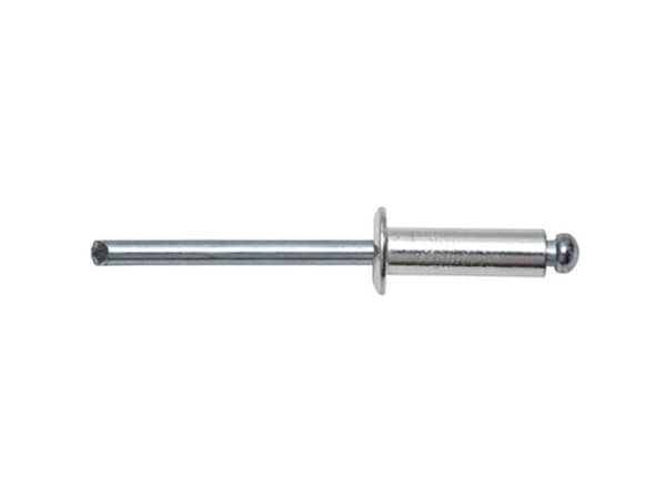 SWG 93761255 Flad rund nitte (Ø x L) 6 mm x 12 mm Aluminium 250 stk