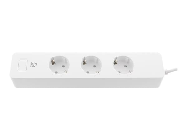 DELTACO Smart Home SH-P03USB2 - Älykäs jatkojohto - AC 200-240 V - 2990 wattia - Wi-Fi - tulo: CEE 7/4 - lähtöliittimet: 3 (2 x USB, 3 x teho CEE 7/3