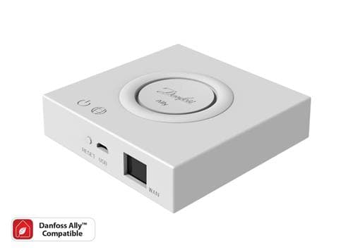 Danfoss Ally gateway for kobling av alle Danfoss Ally enheder til Internett.