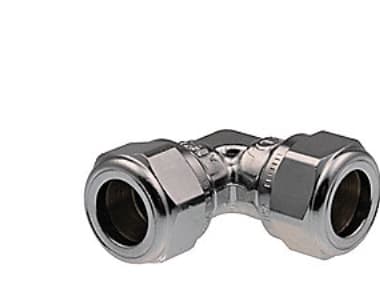 Vinkel Forkr.15 MM - Kompressions Fittings