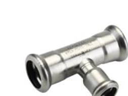 VSH T-stk. 76,1-54-76,1 mm - M-bakke XPress rustfri press
