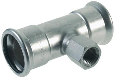 VSH T-stk. 76,1-3/4'' -76,1 mm - M-bakke XPress rustfri press
