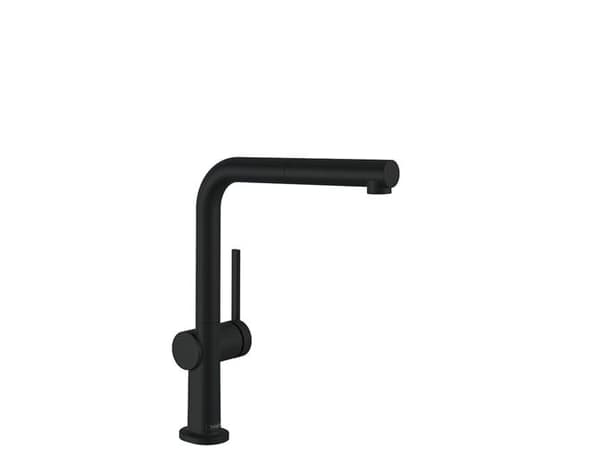 hansgrohe Talis M54 keittiöhana 270 1jet suihkuhanalla, mattamusta