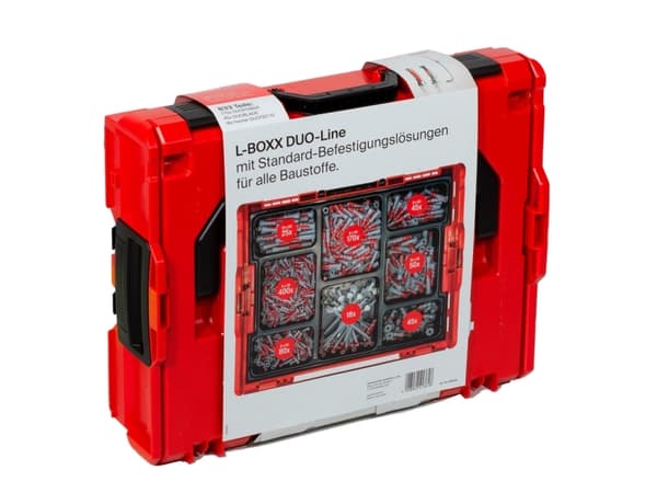 Fischer L-BOXX, Rund, 400 x DuoPower 6 x 30, 80 x DuoPower 6 x 50, 170 x DuoPower 8 x 40, 45 x DuoPower 8 x 65, 50 x..., 833 styck