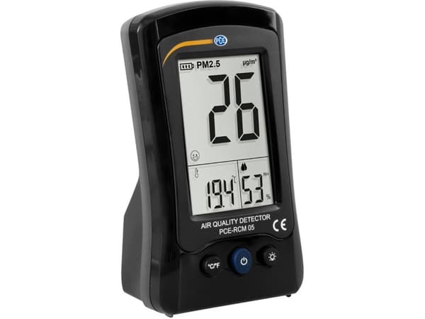 PCE Instruments Finstøv-måleapparat Luftfugtighed, Temperatur, Finstøv, Luftpartikler med temperaturmålefunktion, med USB-interface