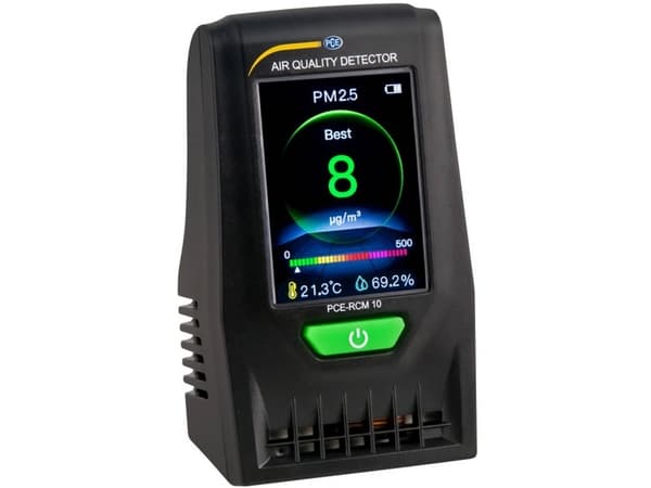 PCE Instruments Finstøv-måleapparat Luftfugtighed, Temperatur, Finstøv, Luftpartikler med temperaturmålefunktion, med USB-interface