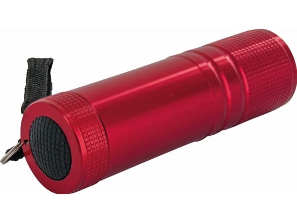 Schwaiger TLED200R 531, Lommelykt, Rød, Aluminium, Knapper, IPX4, CE