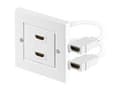 Miniatyrbild 3 av 5: MicroConnect - Strömuttag - HDMI - vit