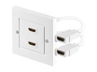MicroConnect - Strömuttag - HDMI - vit