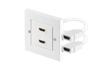MicroConnect - Strömuttag - HDMI - vit