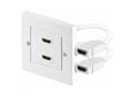 Miniatyrbild 1 av 5: MicroConnect - Strömuttag - HDMI - vit
