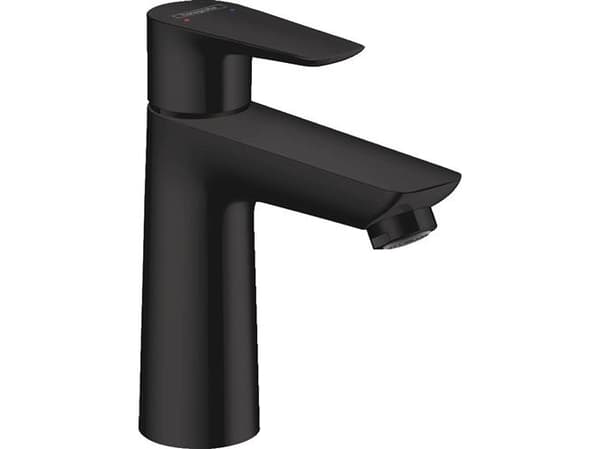 hansGrohe Talis E 1-grebs håndvaskarmatur 110 uden bundventil, mat sort