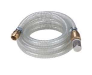 Einhell Einhell sugeslange med messing adapter 1" Ø25 mm. 4 meter klar