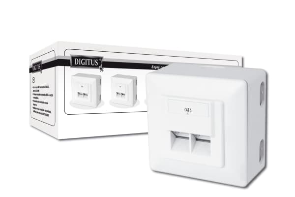 Digitus CAT 6, Cl. E, RJ-45, Valkoinen, Kiina