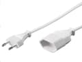 Miniatyrbild 3 av 5: MicroConnect - Förlängningskabel för ström - Eurokontakt (hane) till Eurokontakt (hona) - 3 m - vit