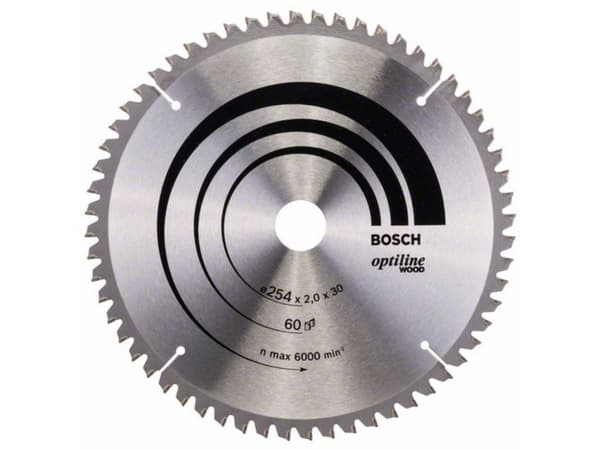 Bosch RUNDSAVKLINGE 254X30MM 60T -5GR TRÆ