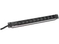 Pikkukuva 5 / 5: Digitus 10-Outlet Strip, 10 AC-pistorasia(a), 250 V, 50 - 60 Hz, 10 A, 2500 W, Musta
