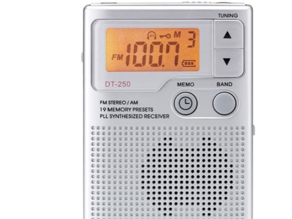 Sangean DT-250, AM, FM, MW, 87,5 - 108 MHz, 520 - 1710 kHz, 4 O, 3,49 cm (1.38"), Sølv