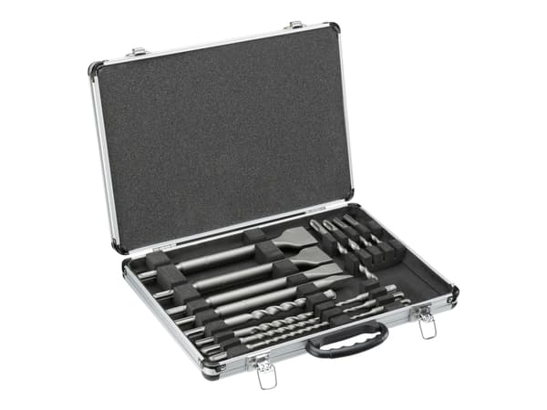 DeWALT DT9679-QZ - Borr- och mejselsats - för murverk - slagborr - rak, spetsig - 15 delar - SDS-plus - längd: 210 mm, 160 mm, 110 mm, 250 mm - bredd