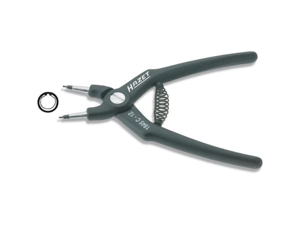 HAZET 1845C-12, Låsringstång, Svart, 14 cm, 59 g, Tyskland