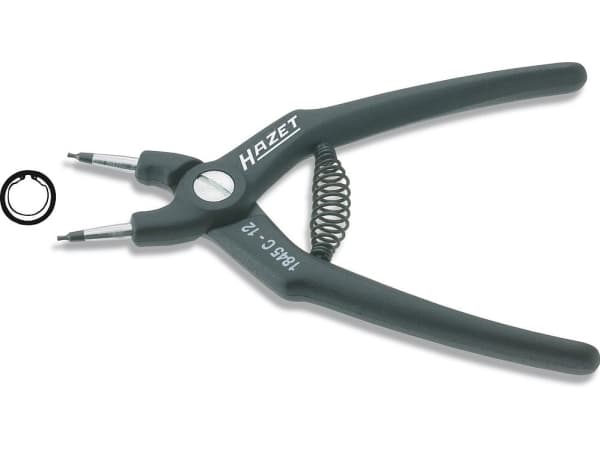 HAZET 1845C-12, Låsringstång, Svart, 14 cm, 59 g, Tyskland