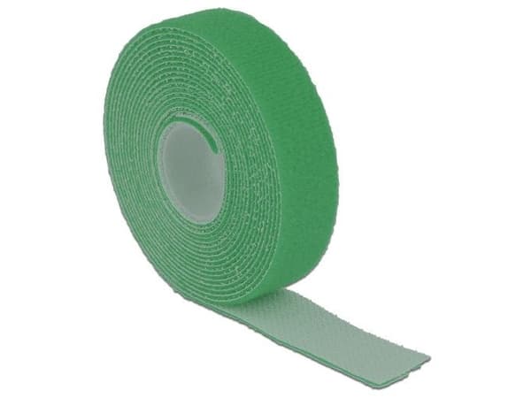 Delock - Kardborrefäste - 3 m - grön