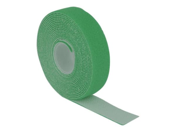 Delock - Kardborrefäste - 3 m - grön