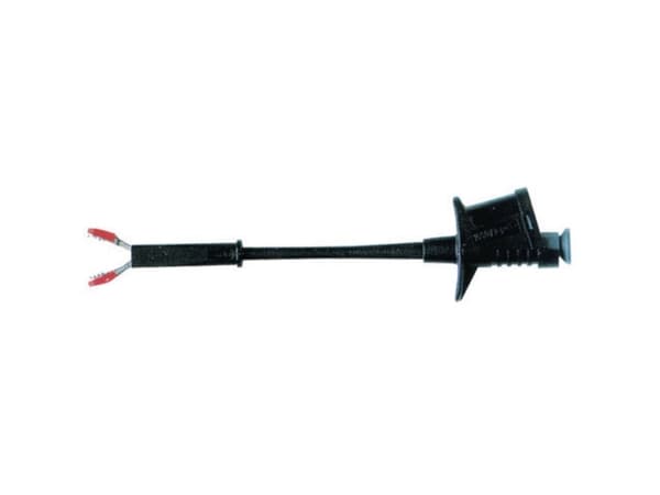 HT Instruments 6007-IECR Bananstik Bananstik (hun), Tilslutning 4 mm, Stikforbindelse 4 mm, Krokodilleklemme CAT III 1000 V Rød